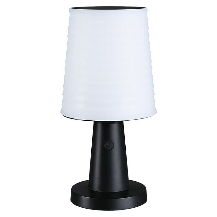 Paulmann Lámpara de sobremesa solar Ilanga (Potencia máx. del sistema: 32 W, Gris/ Blanco) | BAUHAUS