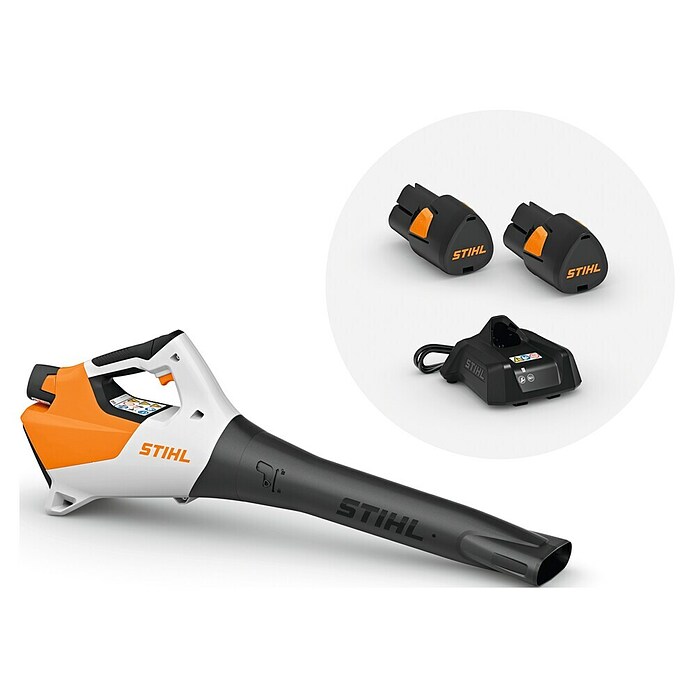 Stihl AS Akku-Laubbläser BGA 30 (10,8 V, 2 Akkus, 2,1 Ah, Blasgeschwindigkeit: 43 m/s, Blasleistung: 430 m³/h) | BAUHAUS