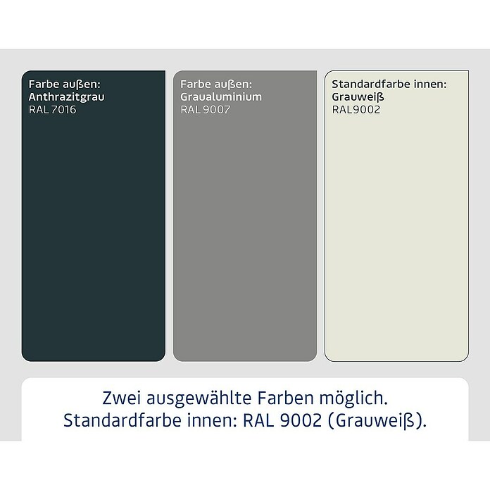 EcoStar Gerätehaus Euroline Trend EFD6 (Außenbreite inkl. Dachüberstand: 237 cm, Außentiefe inkl. Dachüberstand: 278 cm, Stahl, Anthrazitgrau, Doppeltür) | BAUHAUS
