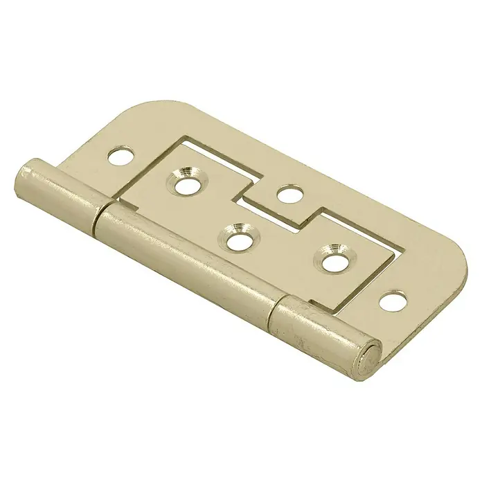 Suki Bisagra - Largo: 75 mm - Bisagra de metal color latón para armarios.