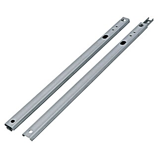 Suki Schubladenführung (Länge Schubkasten: 315 mm - 550 mm, Traglast: 7,5 kg, Teilauszug, Nutmontage am Schubkasten, Verzinkt)