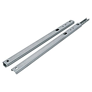 Stabilit Schubladenführung (Länge Schubkasten: 250 mm - 420 mm, Traglast: 10 kg, Teilauszug, Nutmontage am Schubkasten, Verzinkt)