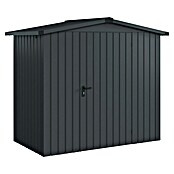EcoStar Gerätehaus Euroline Trend ESD3 (Außenbreite inkl. Dachüberstand: 237 cm, Außentiefe inkl. Dachüberstand: 134 cm, Stahl, Anthrazitgrau, Einzeltür) | BAUHAUS