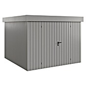 EcoStar Gerätehaus Euroline Trend EFD10 (Außenbreite inkl. Dachüberstand: 285 cm, Außentiefe inkl. Dachüberstand: 278 cm, Stahl, Graualuminium, Doppeltür) | BAUHAUS