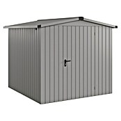 EcoStar Gerätehaus Euroline Trend ESD5 (Außenbreite inkl. Dachüberstand: 237 cm, Außentiefe inkl. Dachüberstand: 229 cm, Stahl, Graualuminium, Einzeltür) | BAUHAUS