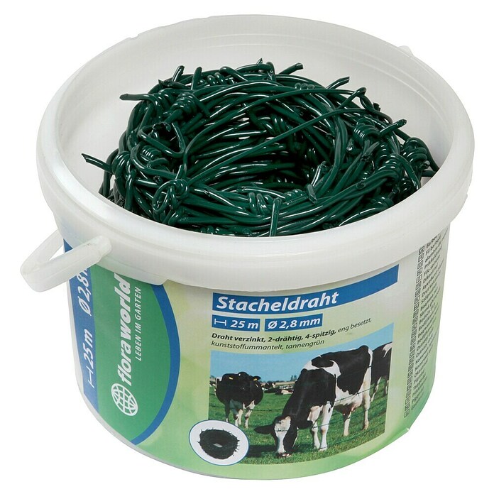 Floraworld Stacheldraht (Länge: 25 m, Moosgrün) | BAUHAUS