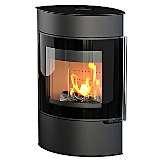 Kaminofen Elipso Max (8 kW, Raumheizvermögen: 229 m³, Verkleidung: Stahl, Schwarz)