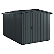 EcoStar Gerätehaus Euroline Trend ESD7 (Außenbreite inkl. Dachüberstand: 237 cm, Außentiefe inkl. Dachüberstand: 325 cm, Stahl, Anthrazitgrau, Einzeltür) | BAUHAUS