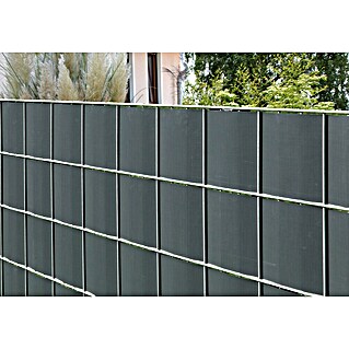 Floraworld Sichtschutzstreifen (L x H: 20,5 m x 19 cm, Anthrazit)