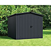 EcoStar Gerätehaus Euroline Trend ESD6 (Außenbreite inkl. Dachüberstand: 237 cm, Außentiefe inkl. Dachüberstand: 278 cm, Stahl, Anthrazitgrau, Doppeltür) | BAUHAUS