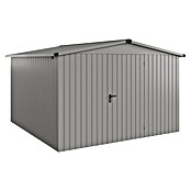 EcoStar Gerätehaus Euroline Trend ESD14 (Außenbreite inkl. Dachüberstand: 333 cm, Außentiefe inkl. Dachüberstand: 325 cm, Stahl, Graualuminium, Einzeltür) | BAUHAUS
