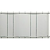 Floraworld Sichtschutzstreifen (L x H: 205 x 19 cm, Silbergrau) | BAUHAUS
