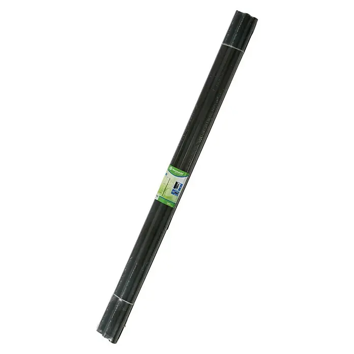 Floraworld Zaunpfosten-Set - Länge: 34 mm, Durchmesser: 34 mm - Bündel schwarzer, kunststoffummantelter Gartenstäbe, 120 cm lang, 14 mm Durchmesser, mit 'floraworld' Etikett.