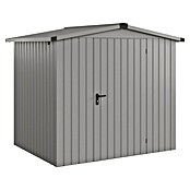 EcoStar Gerätehaus Euroline Trend ESD4 (Außenbreite inkl. Dachüberstand: 237 cm, Außentiefe inkl. Dachüberstand: 181 cm, Stahl, Graualuminium, Einzeltür) | BAUHAUS