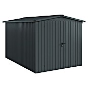 EcoStar Gerätehaus Euroline Trend ESD7 (Außenbreite inkl. Dachüberstand: 237 cm, Außentiefe inkl. Dachüberstand: 325 cm, Stahl, Anthrazitgrau, Doppeltür) | BAUHAUS