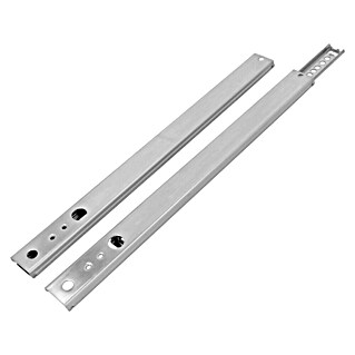Stabilit Schubladenführung (Länge Schubkasten: 350 mm - 568 mm, Traglast: 12 kg, Teilauszug, Nutmontage am Schubkasten, Verzinkt)