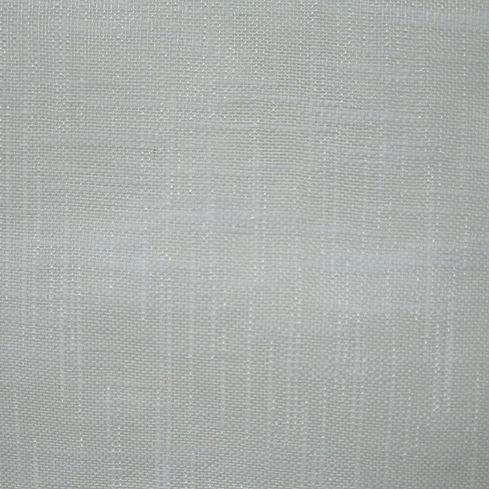 Elbersdrucke Schlaufenschal Effecto - 140 x 255 cm, 100 % Polyester, Weiß - Nahaufnahme eines Stoffes mit feiner, gleichmäßiger Webstruktur in einem hellen Farbton, ideal für Gardinen oder leichte Bekleidung.
