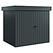 EcoStar Gerätehaus Euroline Trend EFD4 (Außenbreite inkl. Dachüberstand: 237 cm, Außentiefe inkl. Dachüberstand: 181 cm, Stahl, Anthrazitgrau, Doppeltür) | BAUHAUS