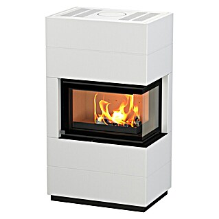 Kaminofen Integra Plus Line Rechts (8 kW, Raumheizvermögen: 229 m³, Verkleidung: Stahl, Weiß)