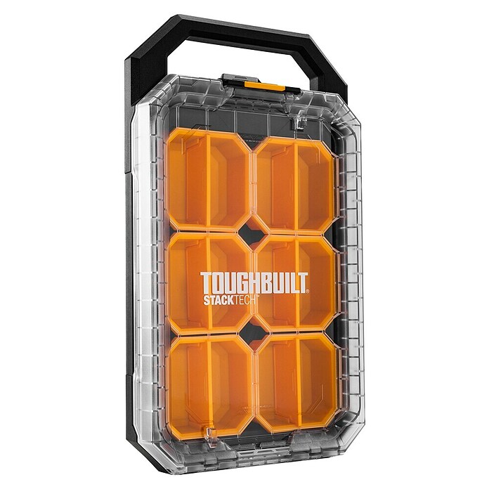 ToughBuilt StackTech Kleinteilmagazin (L x B x H: 9,4 x 26 x 4,7 cm, Kunststoff, Anzahl Fächer: 12 Stk.) | BAUHAUS