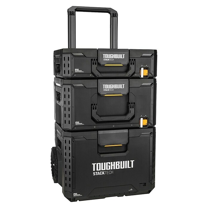ToughBuilt StackTech Werkzeugkoffer-Set 3-tlg. (L x B x H: 50 x 56 x 83 cm, 3 -tlg., Räder) | BAUHAUS