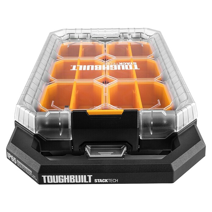 ToughBuilt StackTech Kleinteilmagazin (L x B x H: 9,4 x 26 x 4,7 cm, Kunststoff, Anzahl Fächer: 12 Stk.) | BAUHAUS