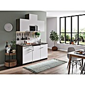 Respekta Singleküche KB150EYWMI (H x B x T: 200 x 150 x 60 cm, Elektrokochfeld mit Kochplatten, Weiß) | BAUHAUS