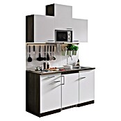 Respekta Singleküche KB150EYWMI (H x B x T: 200 x 150 x 60 cm, Elektrokochfeld mit Kochplatten, Weiß) | BAUHAUS
