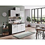 Respekta Singleküche KB150EYWMIC (H x B x T: 200 x 150 x 60 cm, Glaskeramikkochfeld, Weiß) | BAUHAUS