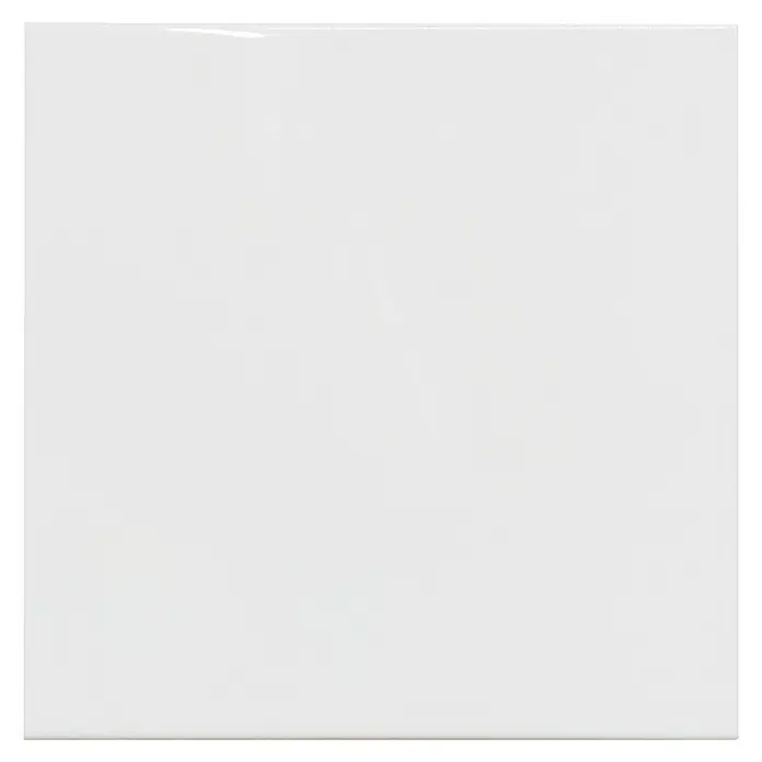 Revestimiento de pared Blanco brillo - 20 x 20 cm, Blanco, Brillante - Superficie blanca impecable, ideal para presentaciones, notas o proyectos creativos. Un lienzo en blanco para tus ideas.