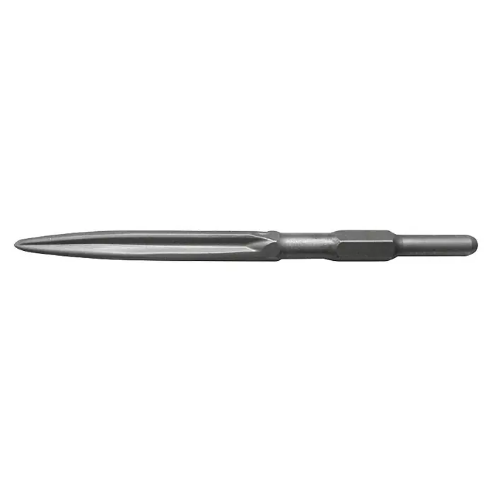 Stayer Puntero - Largo: 400 mm, Hexadecimal - Broca plana de metal gris con punta afilada y vástago hexagonal.