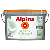 Alpina Wandfarbe Sensitiv Wohnweiss (Weiß, Matt, 2,5 l, Allergikergeeignet) | BAUHAUS