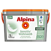 Alpina Wandfarbe Sensitiv Wohnweiss (Weiß, Matt, 10 l, Allergikergeeignet) | BAUHAUS