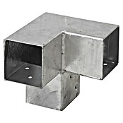 Plus Eckbeschlag Cubic (Ausführung: Doppelt, Geeignet für: Holzpfosten 7 x 7 cm)