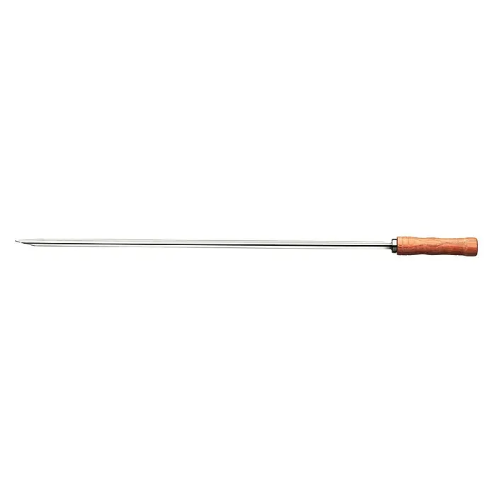 Tramontina Grillspieß - L x B: 65 x 1 cm, Edelstahl - Grillspieß aus Edelstahl mit Holzgriff. Ideal zum Grillen von Fleisch, Gemüse und vielem mehr – ein Muss für jeden Grillmeister.