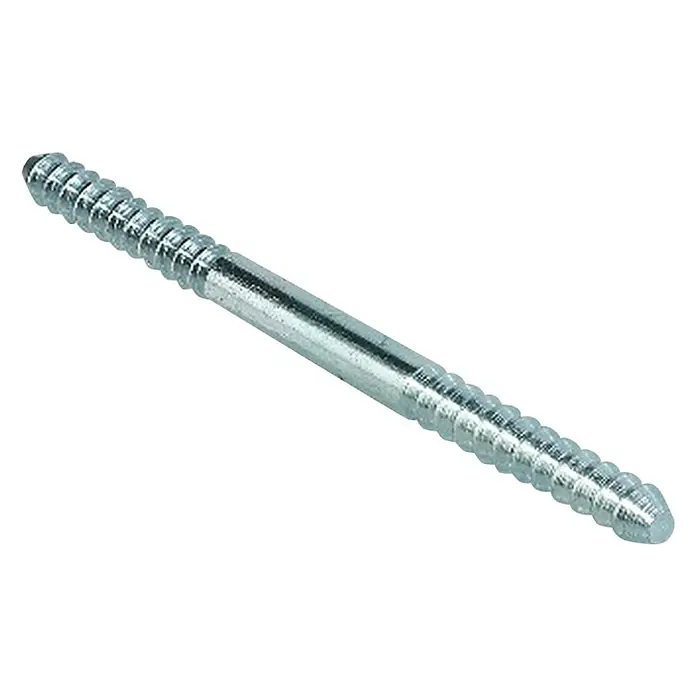 Häfele Conector roscado para insertar - Largo: 70 mm, Diámetro: 4 mm, 100 ud. - Espárrago cincado, ideal para fijaciones seguras en madera y otros materiales.