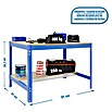 Simonrack Simonwork Banco de trabajo BT0 (L x An x Al: 61 x 91 x 84,2 cm, Azul)