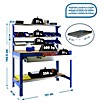 Simonrack Simonwork Banco de trabajo BT1 Box (L x An x Al: 61 x 121 x 144,5 cm, Azul)