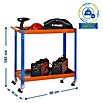 Simonrack Werkstattrollwagen Simonwork (L x B x H: 40 x 90 x 103 cm, Metall, Blau/Orange)