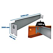 Simonrack Simontaller Estantería para cargas pesadas Simonforte (L x An x Al: 45 x 240 x 200 cm, Capacidad de carga: 600 kg/balda, Número de baldas: 5 ud.)