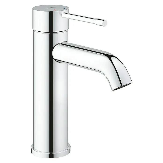 Grohe Essence Waschtischarmatur S-SizeChrom, Glänzend - Einhand-Waschtischbatterie in glänzendem Chrom. Die Armatur hat einen seitlichen Hebel und ist minimalistisch designt.