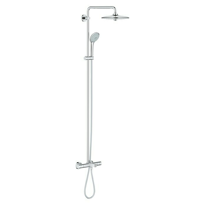 Grohe Duschsystem Euphoria 260Mit Thermostatarmatur, Lochabstand: 147,1 cm, Anzahl Strahlarten: 3 Stk., Chrom Front View