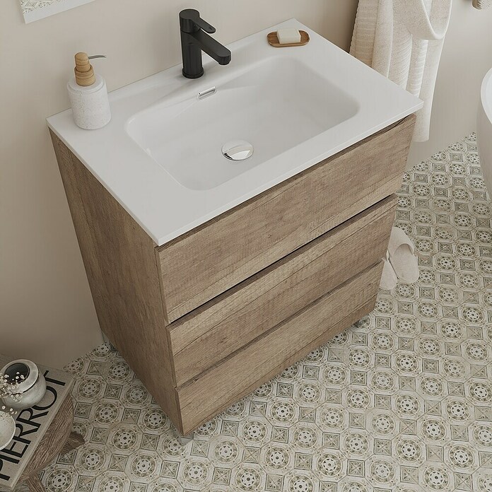 Conjunto de mueble de baño Inter (Ancho: 60 cm, Nebraska, 3 pzs.) | BAUHAUS