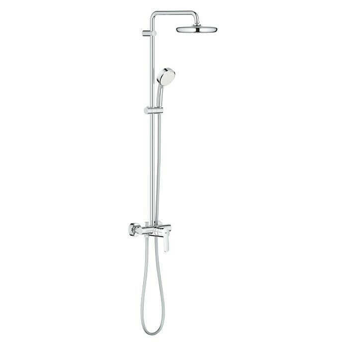 Grohe Duschsystem Tempesta CosmopolitanMit Einhebelmischer, Lochabstand: 101,1 cm, Anzahl Strahlarten: 2 Stk., Chrom Front View