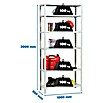 Simonrack Simonclassic Metallregal Comfort Plus (H x B x T: 200 x 100 x 30 cm, Traglast pro Boden: 100 kg, Anzahl Böden: 6 Stk., Schrauben, Weiß) | BAUHAUS