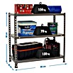 Simonrack Simonclick Metallregal (L x B x H: 30 x 80 x 90 cm, Traglast: 70 kg/Boden, Anzahl Böden: 3 Stk., Grau)