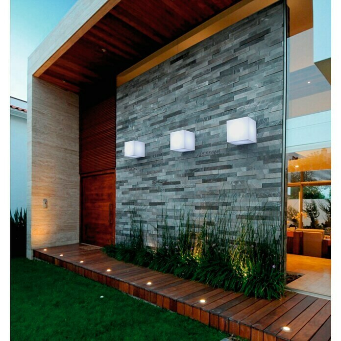 New Garden Lámpara de diseño para exterior Cuby Wall (E27, IP65, A++ a A)