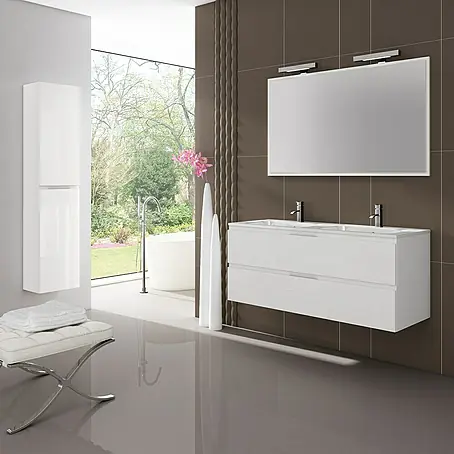 Camargue  Mueble de lavabo 2 senos Módena