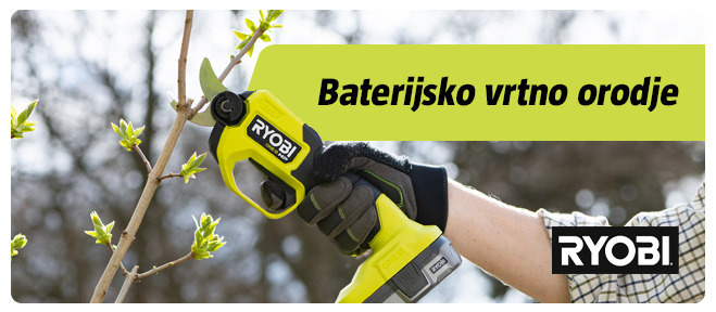Baterijske škarje za obrezovanje Ryobi