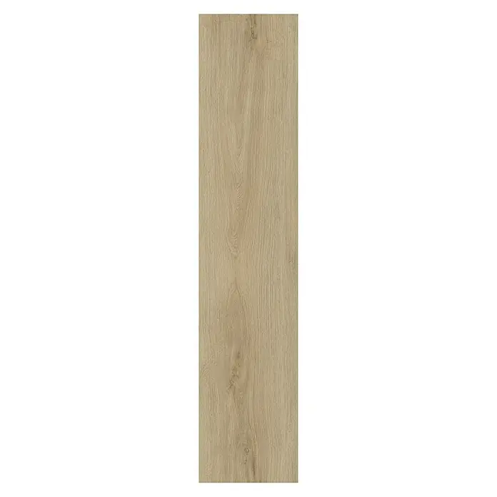 Living by Haro Hydrostar Designboden - Eiche Lucca puro, Landhausdiele, 1.282 x 235 x 6,5 mm - Detailaufnahme einer hellbraunen Holzfliese mit Maserung, ideal für Bodenbeläge.